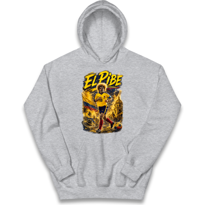 Carlos Valderrama Colombia Football Kids Hoodie