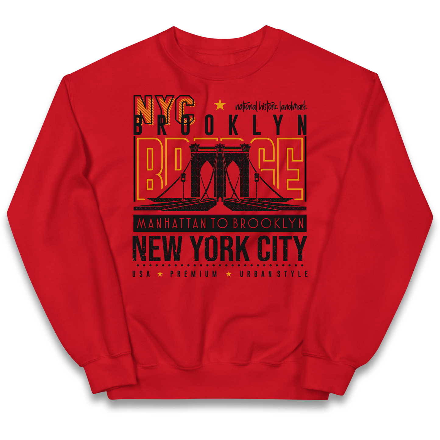 NYC Brooklyn Bridge kids sweatshirt