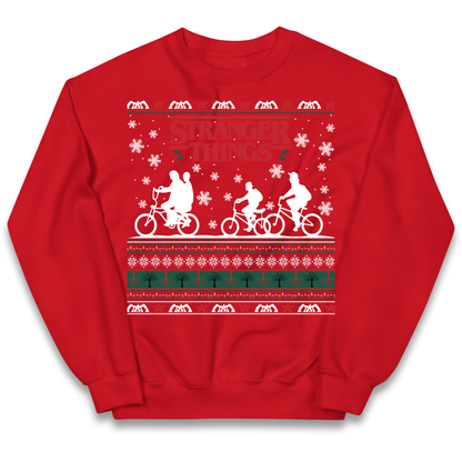 Stranger Things Christmas kids sweatshirt