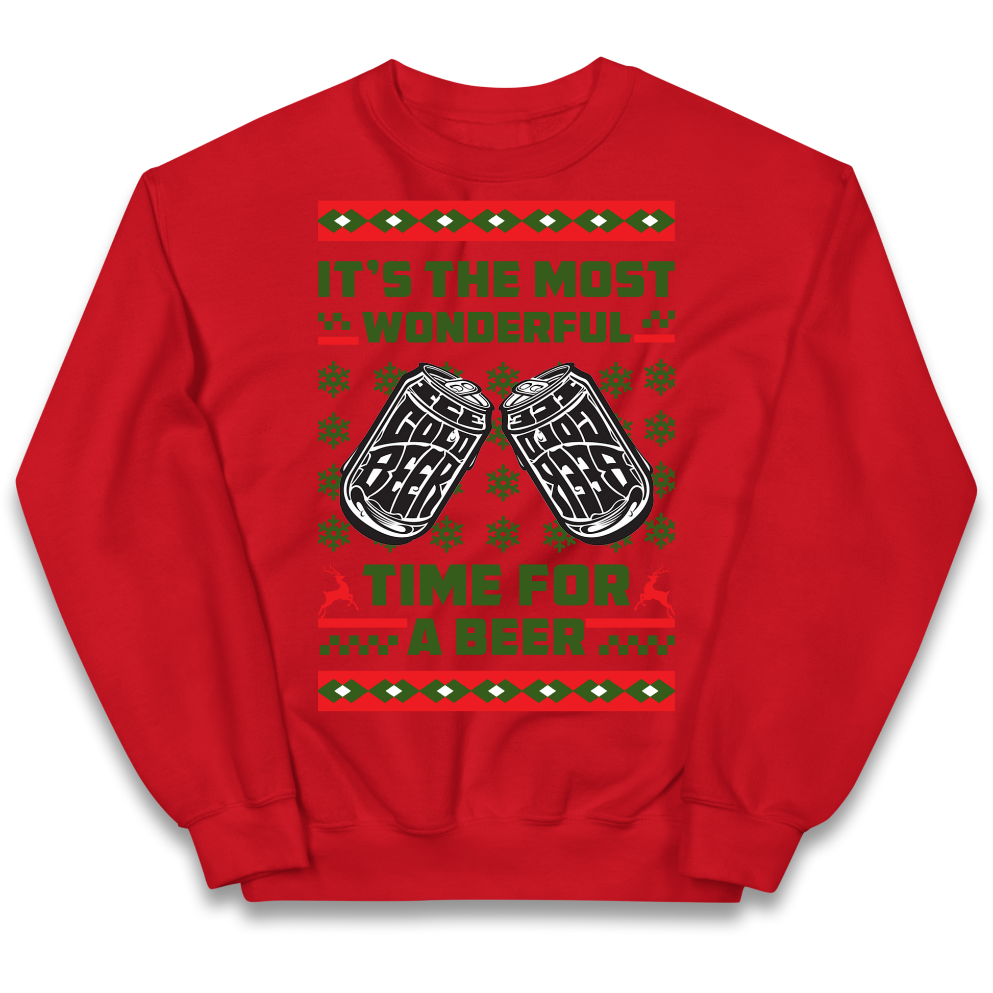 Its The Most Wonderful Time For A Beer Christmas kids sweatshirt