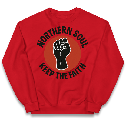 Northern Soul Keep The Faith kids sweatshirt