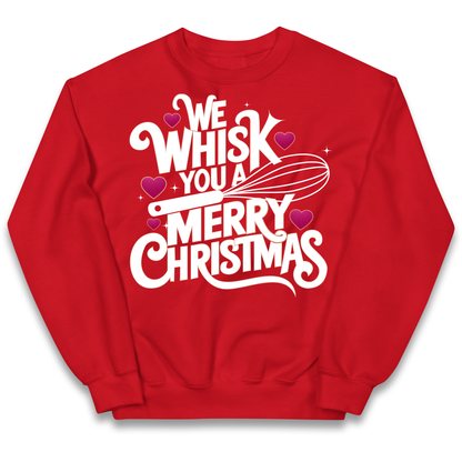 We Whisk You a Merry Christmas kids sweatshirt