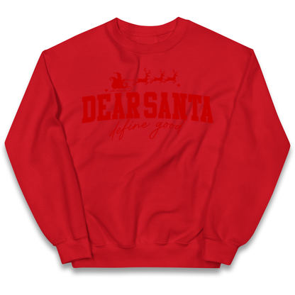 Dear Santa Christmas kids sweatshirt