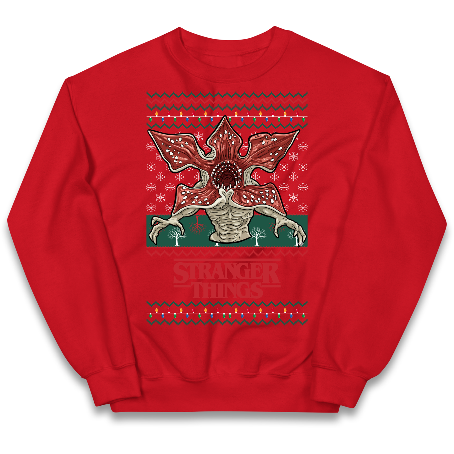Demogorgon Christmas Kids Jumper