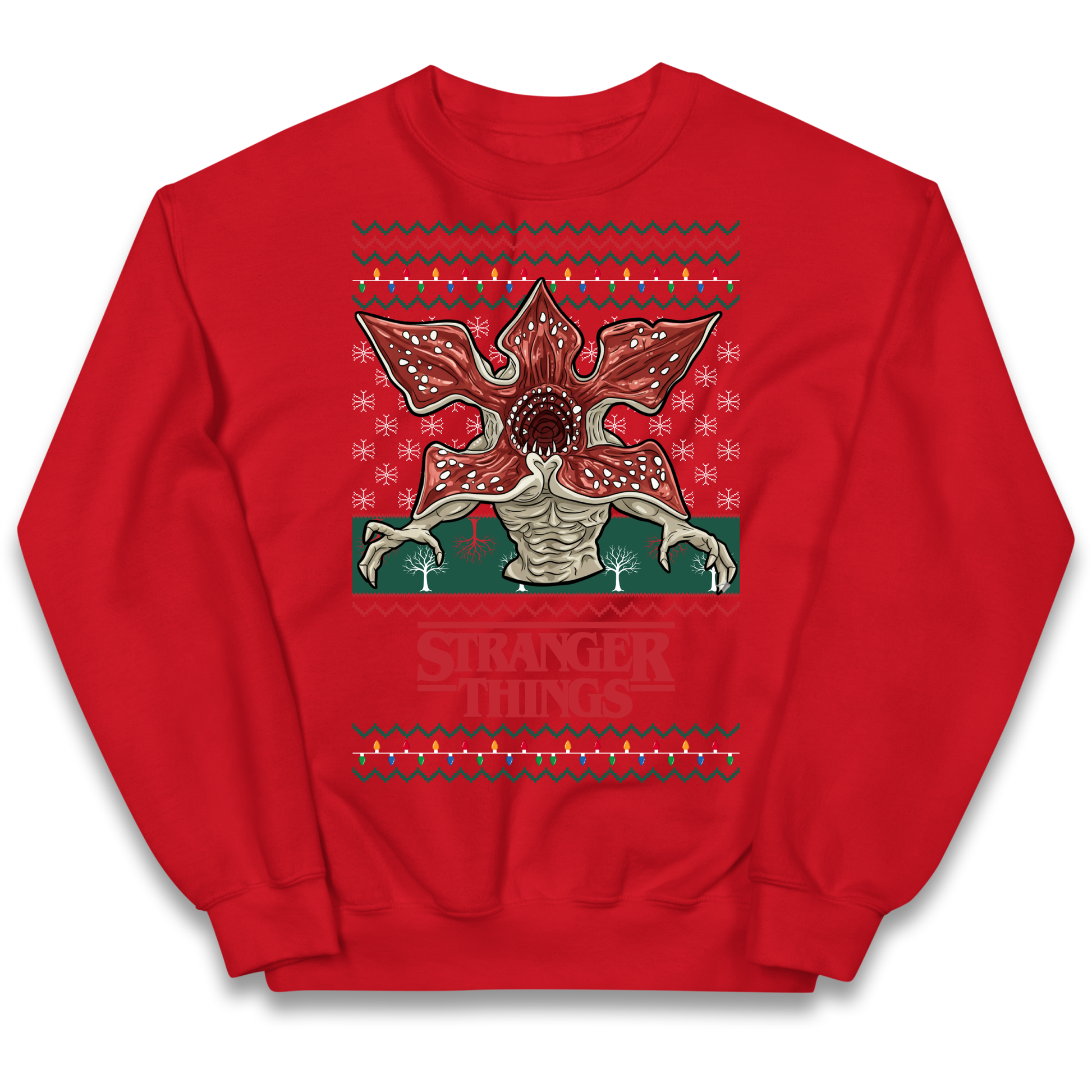 Demogorgon Christmas Kids Jumper