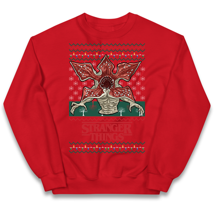 Demogorgon Christmas Kids Jumper