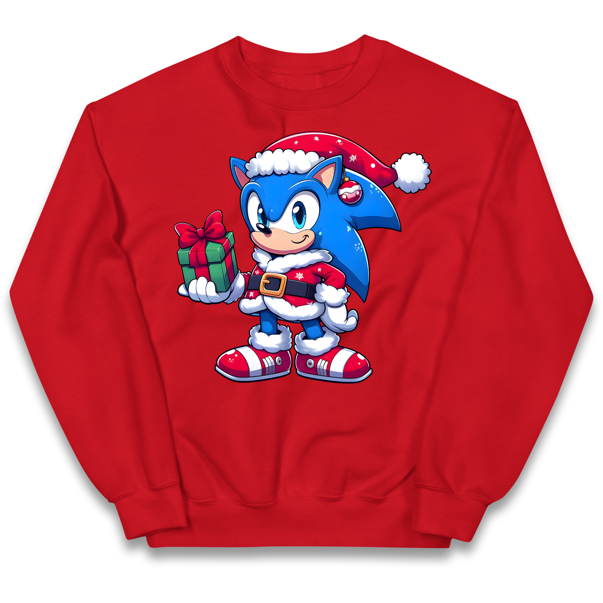 Sonic The Hedgehog Santa kids sweatshirt