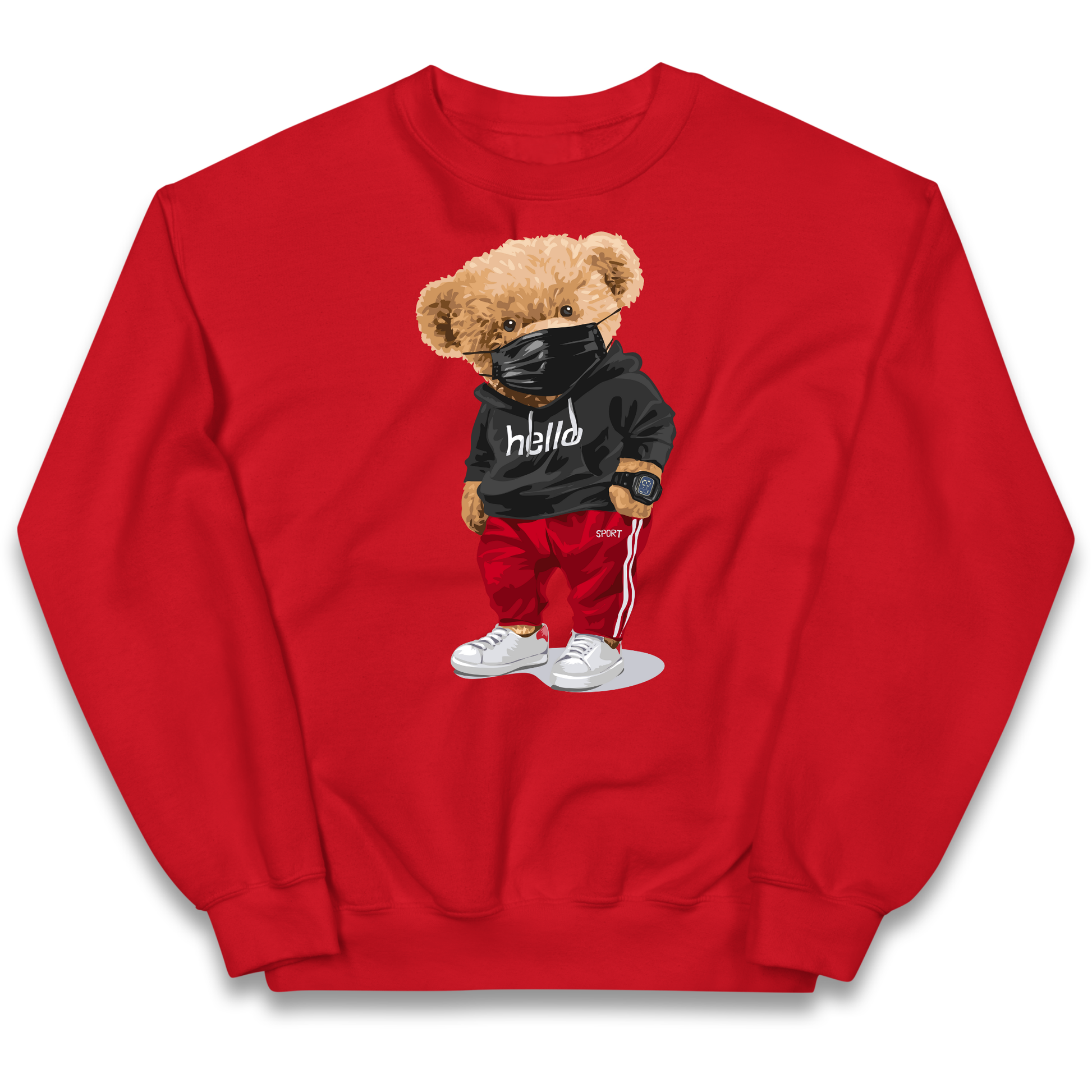 Teddy Bear Hello Streetwear kids sweatshirt