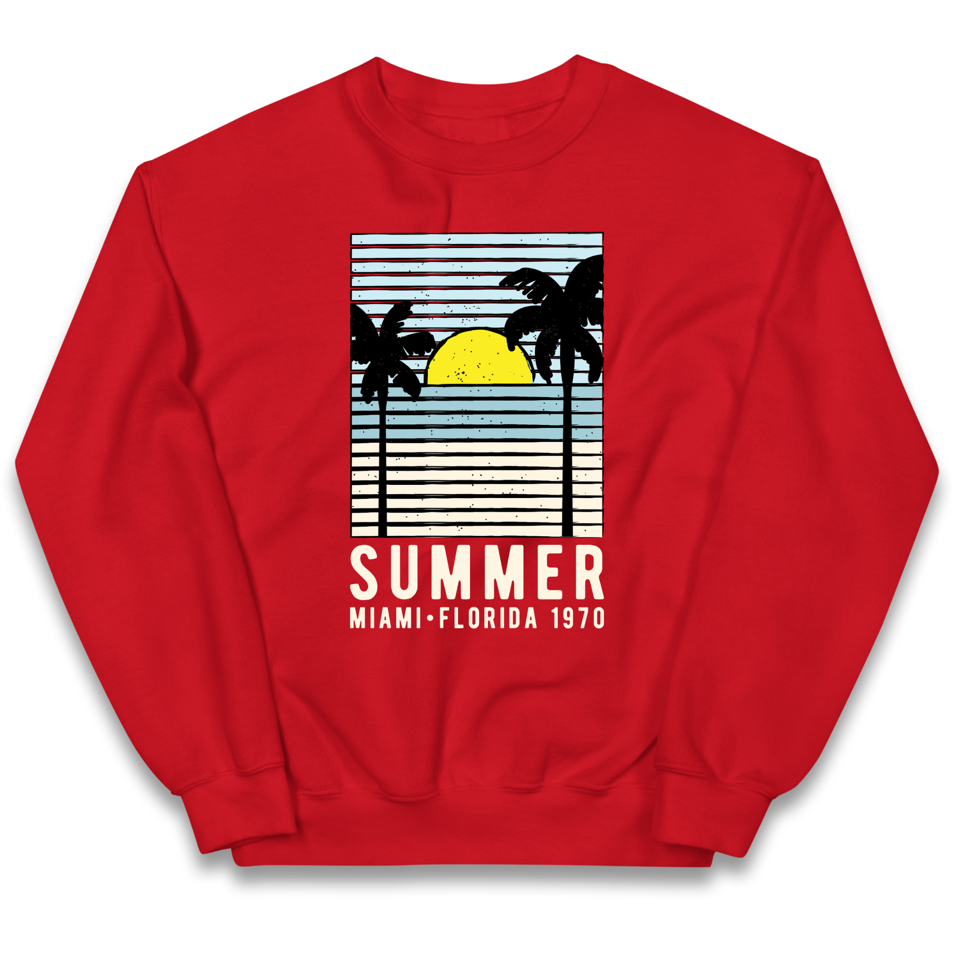 Summer Miami Florida 1970 kids sweatshirt