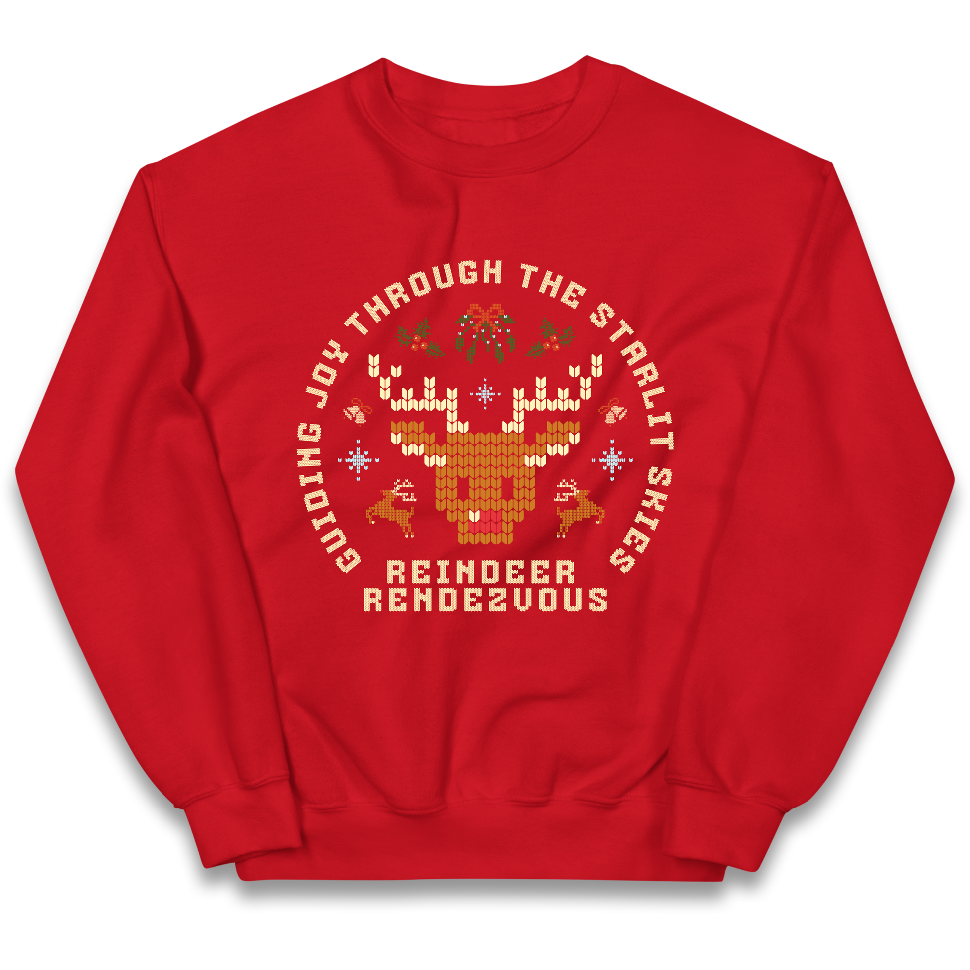 Reindeer Rendezvous Christmas kids sweatshirt