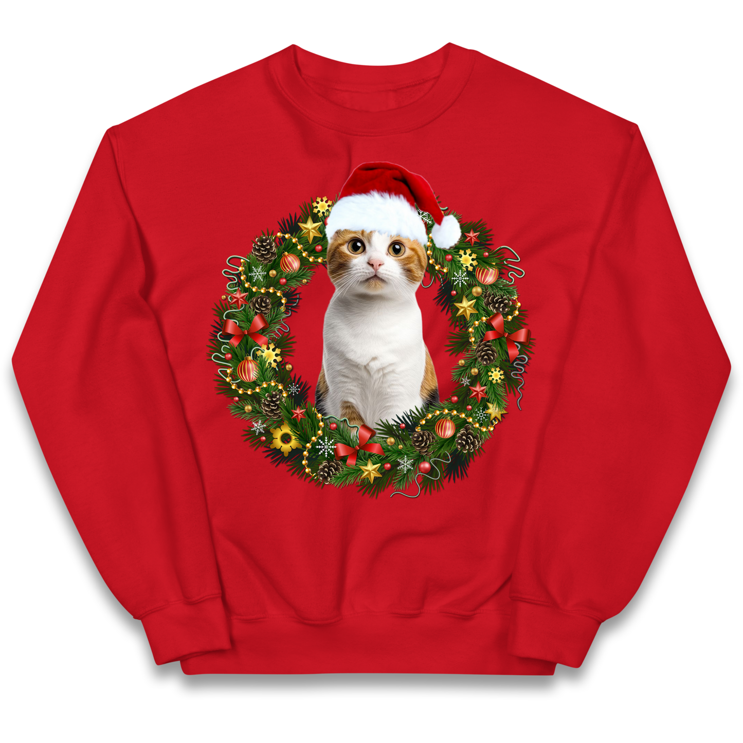 Cat Christmas kids sweatshirt