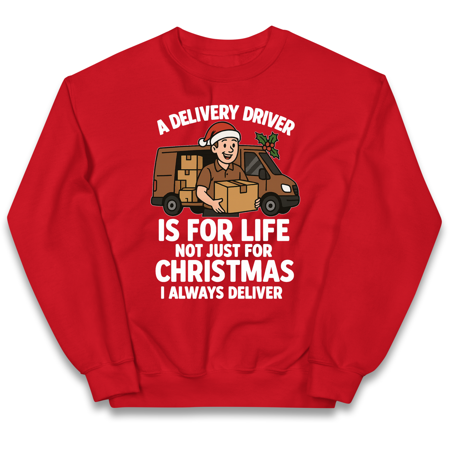 Delivery Driver Christmas Kids Jumper