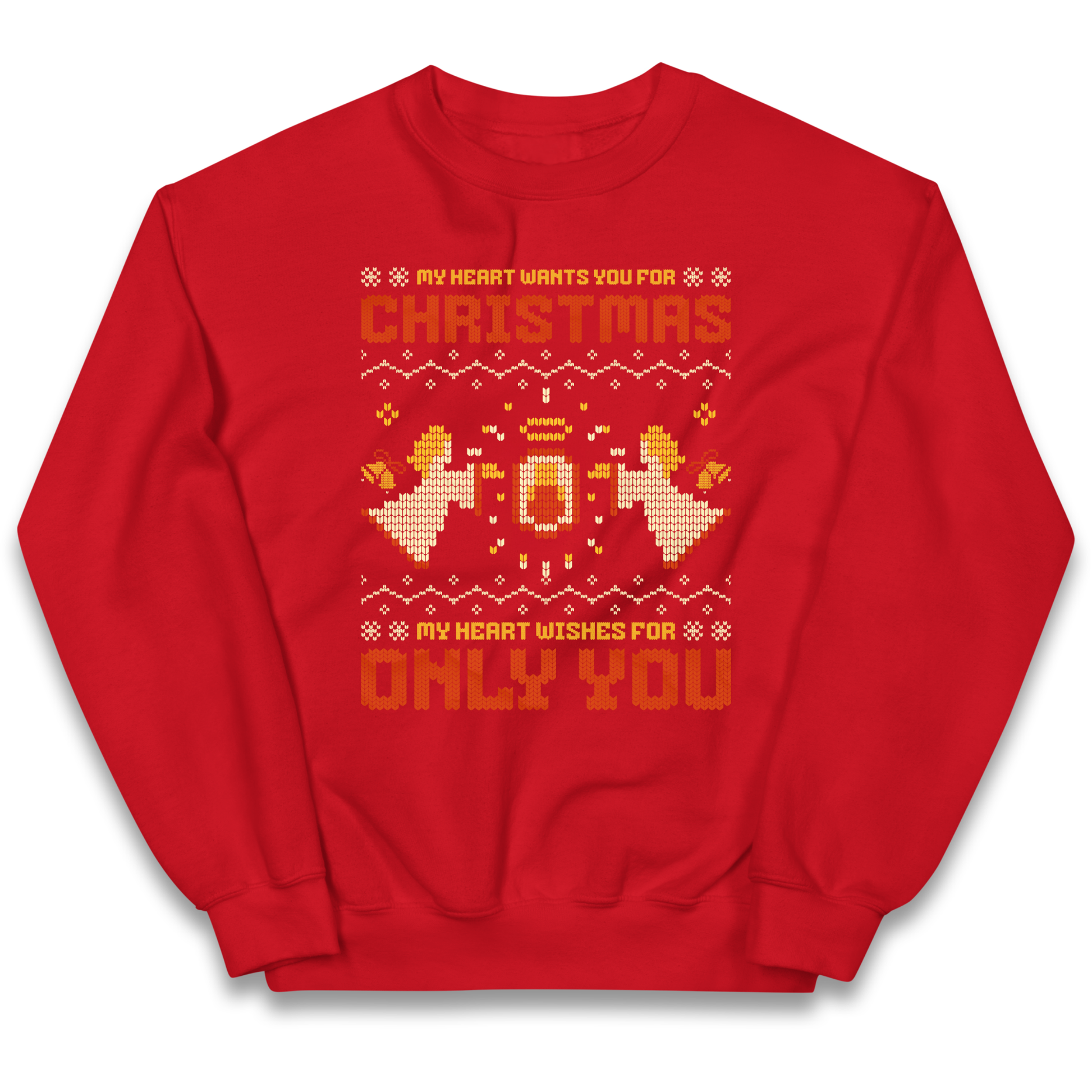 My Heart Wants You For Christmas Only You Christmas kids sweatshirt