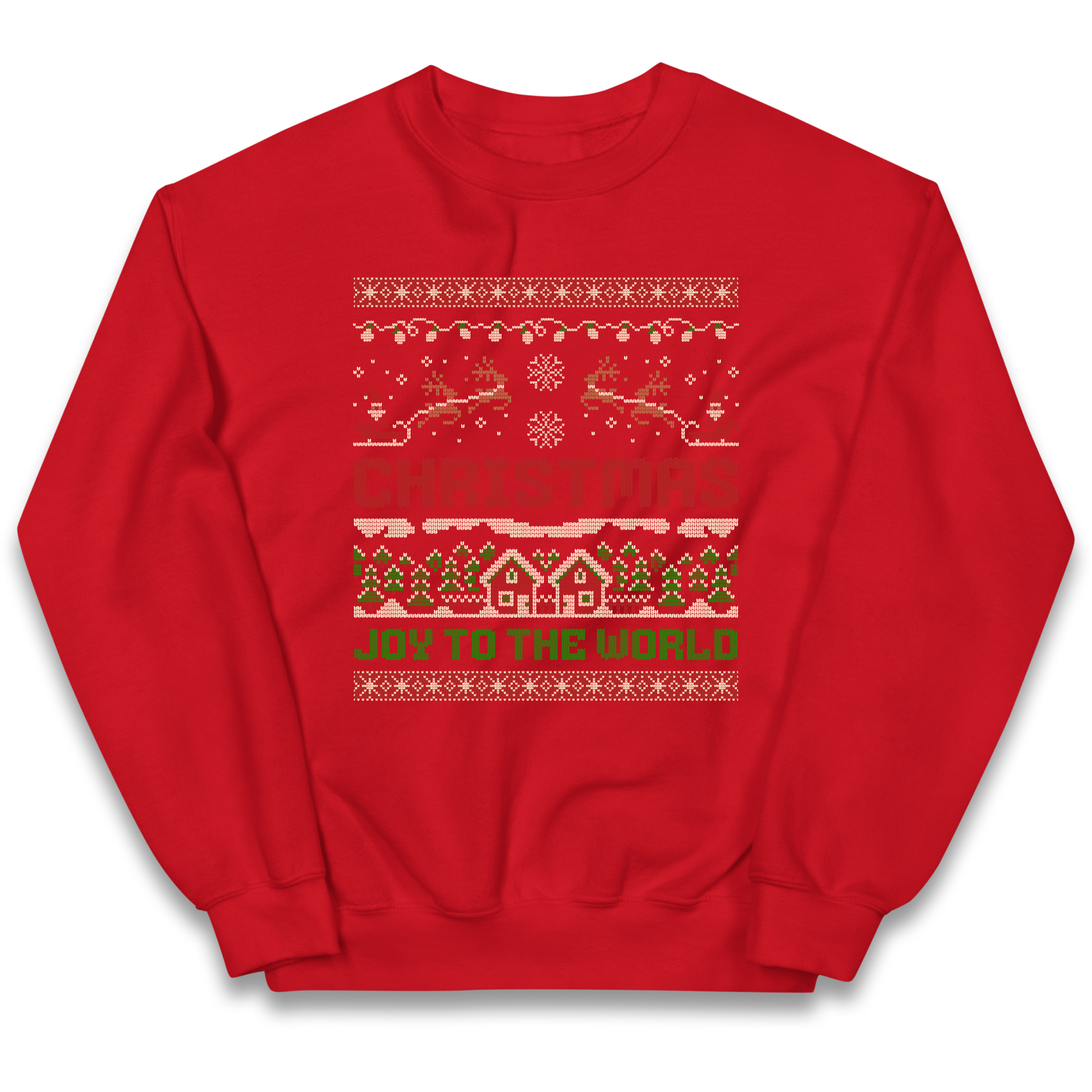 Christmas Joy to the World Christmas kids sweatshirt