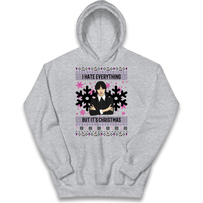Wednesday addams Christmas Kids Hoodie