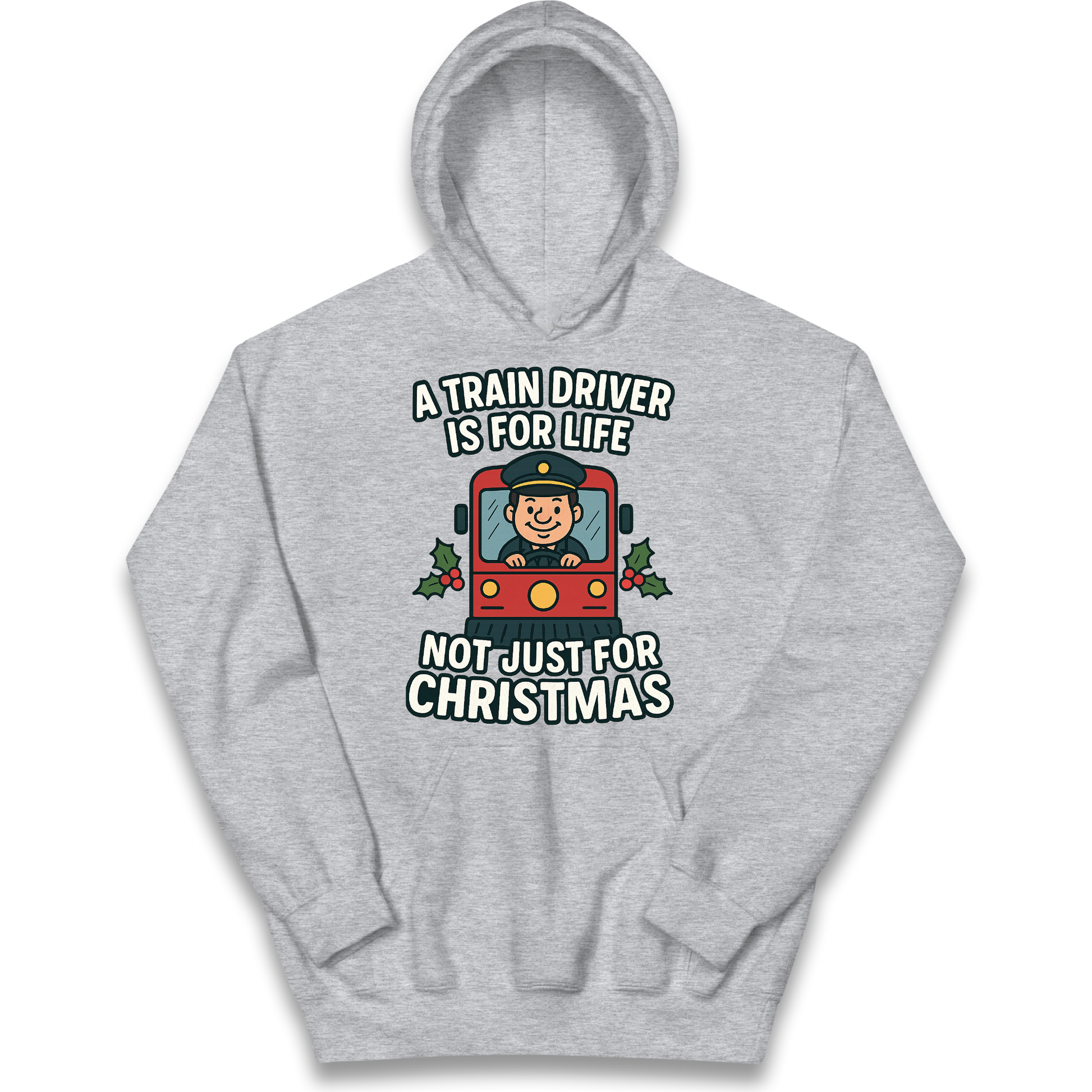 Train Driver Christmas Kids Hoodie