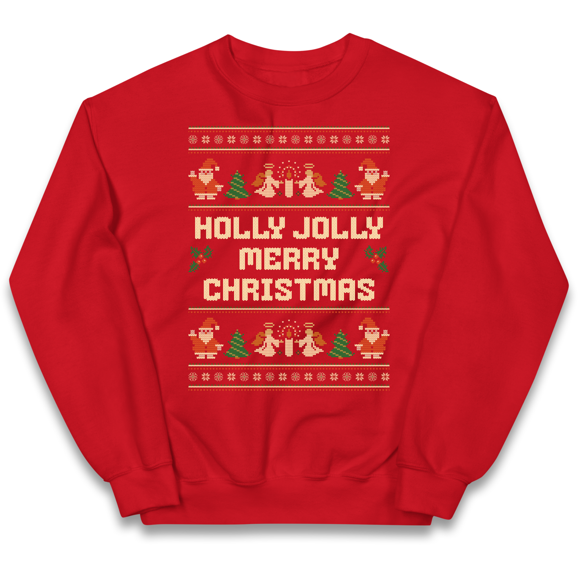 Holly Jolly Merry Christmas kids sweatshirt