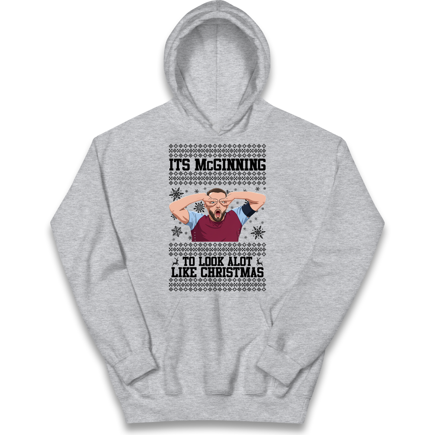 John McGinn Christmas Kids Hoodie