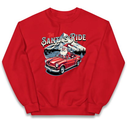 The Santas Ride Christmas kids sweatshirt