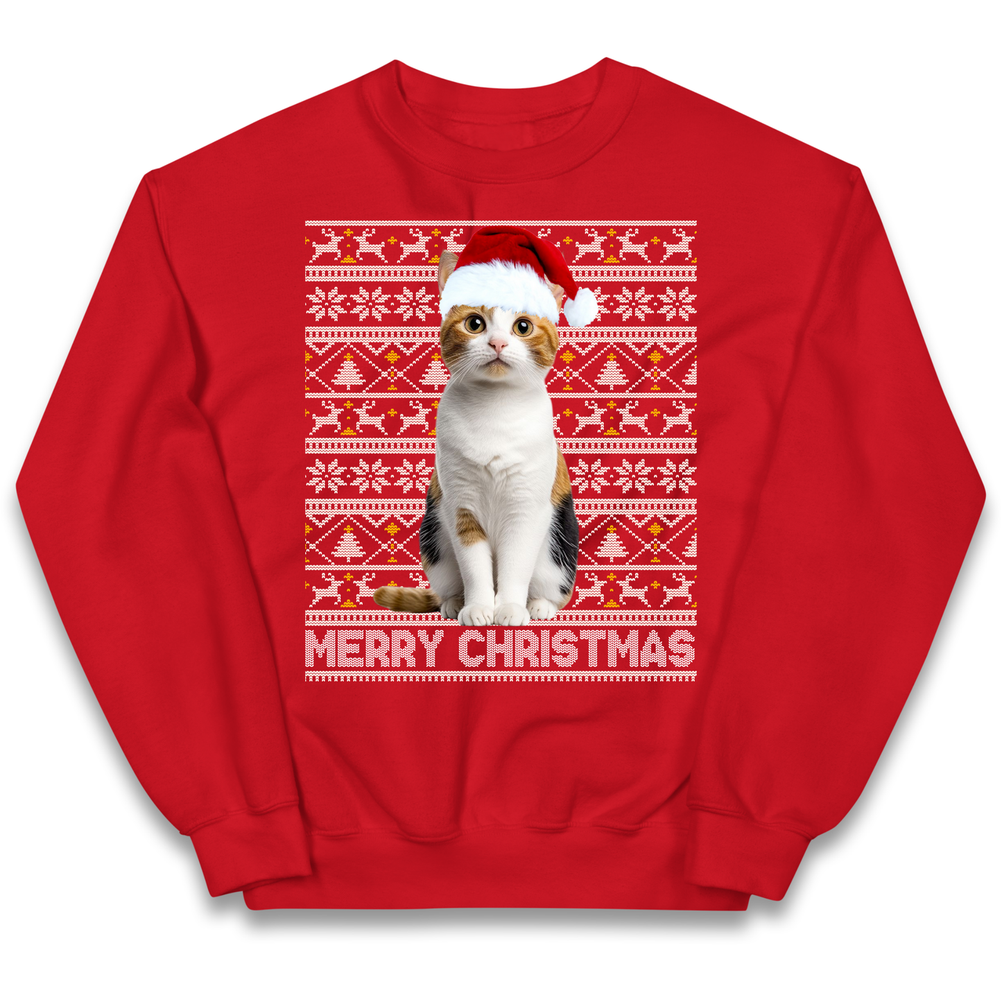 Merry Christmas Cat kids sweatshirt