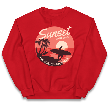 Sunset Venice Beach kids sweatshirt