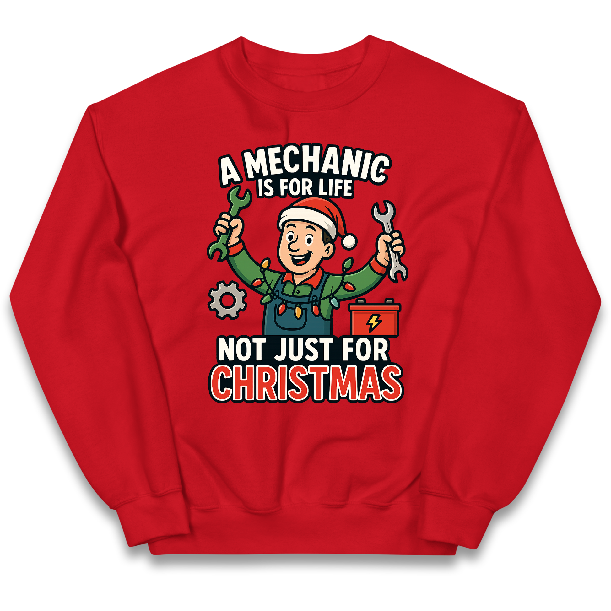 Mechanic Christmas Kids Jumper