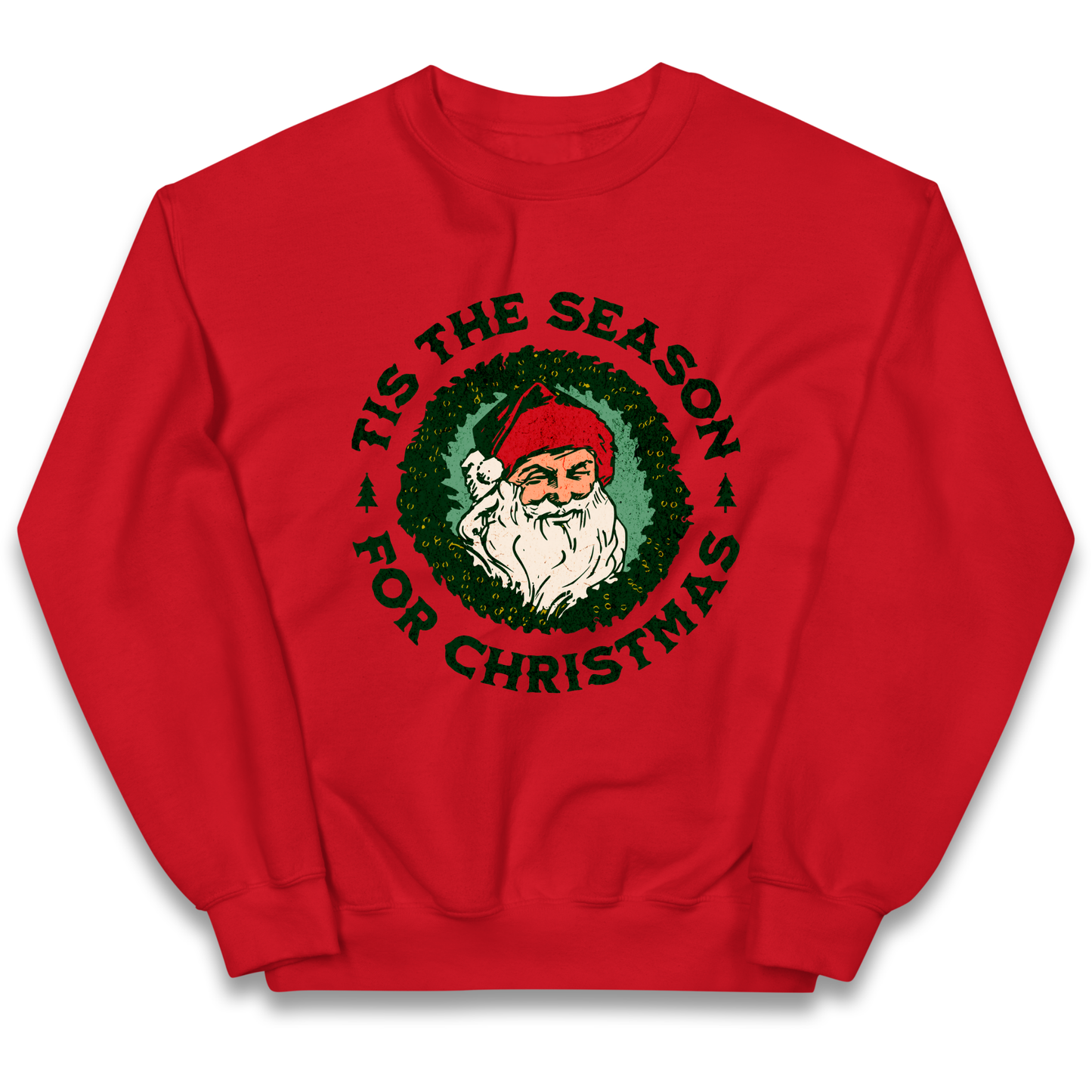 Tis The Season Santa Claus Christmas kids sweatshirt