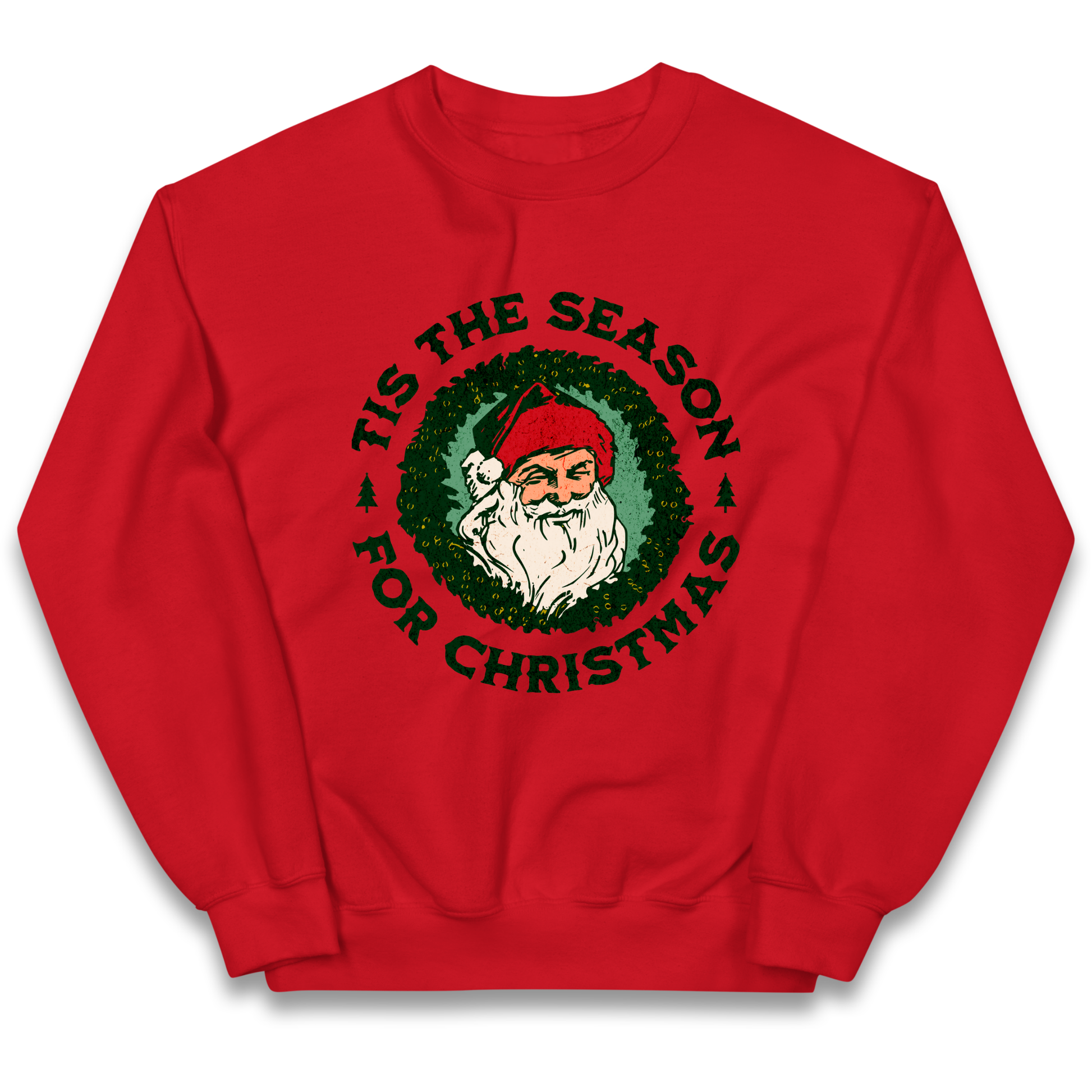 Tis The Season Santa Claus Christmas kids sweatshirt