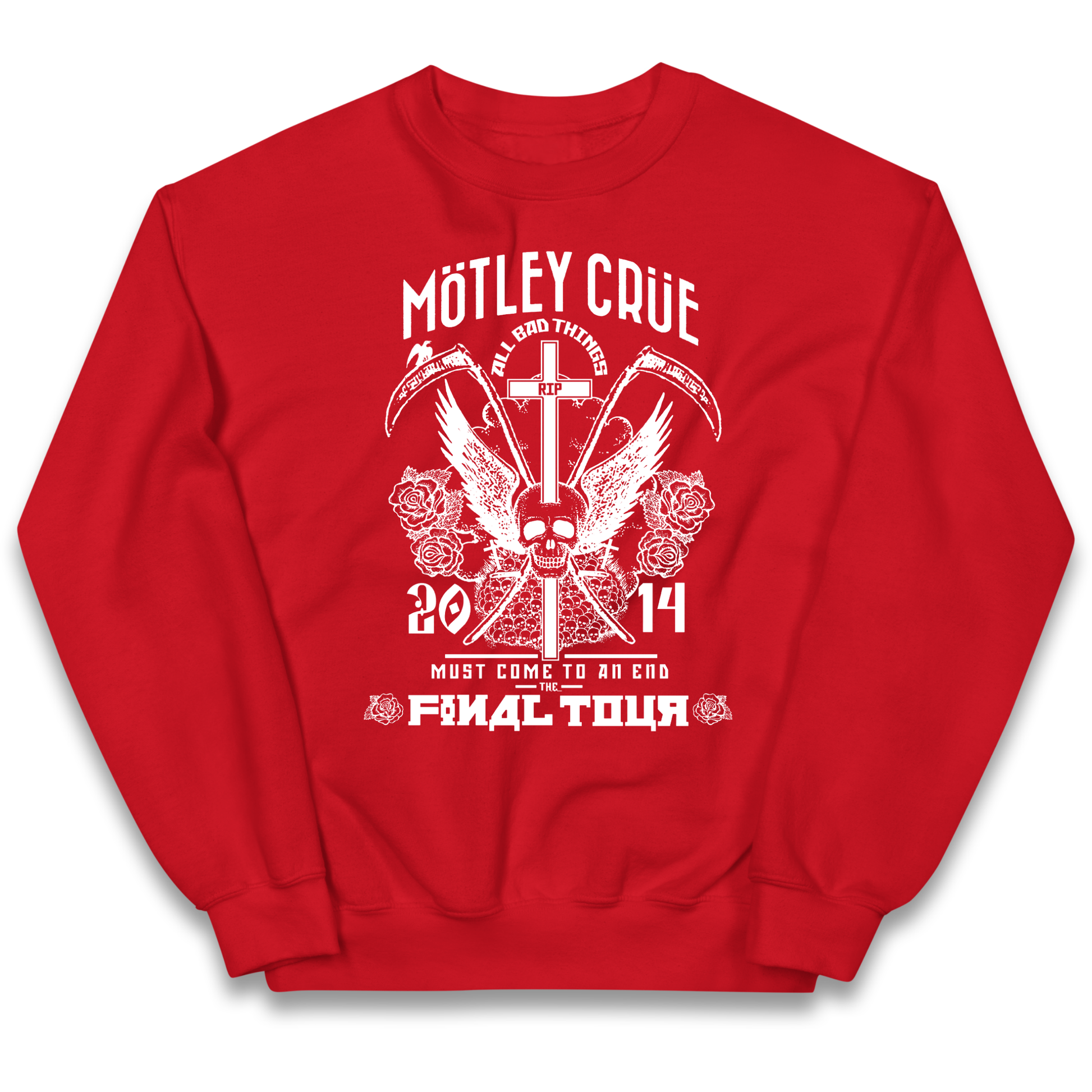 Motley Crue All Bad Things kids sweatshirt