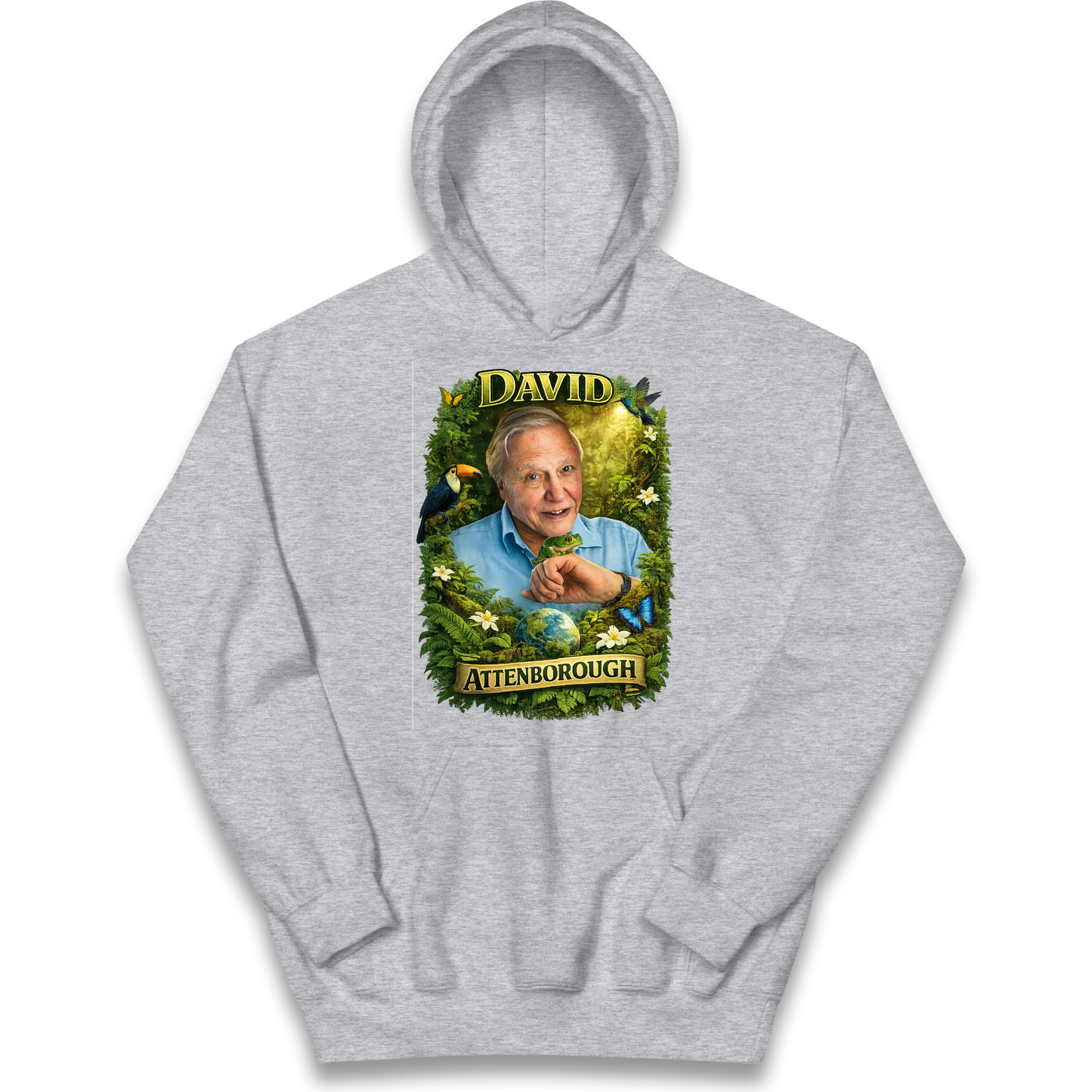 David Attenborough Kids Hoodie