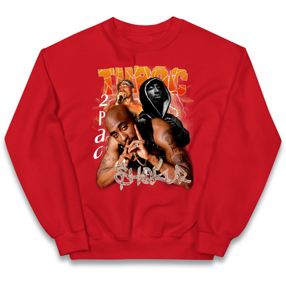 Tupac All Eyez On Me kids sweatshirt