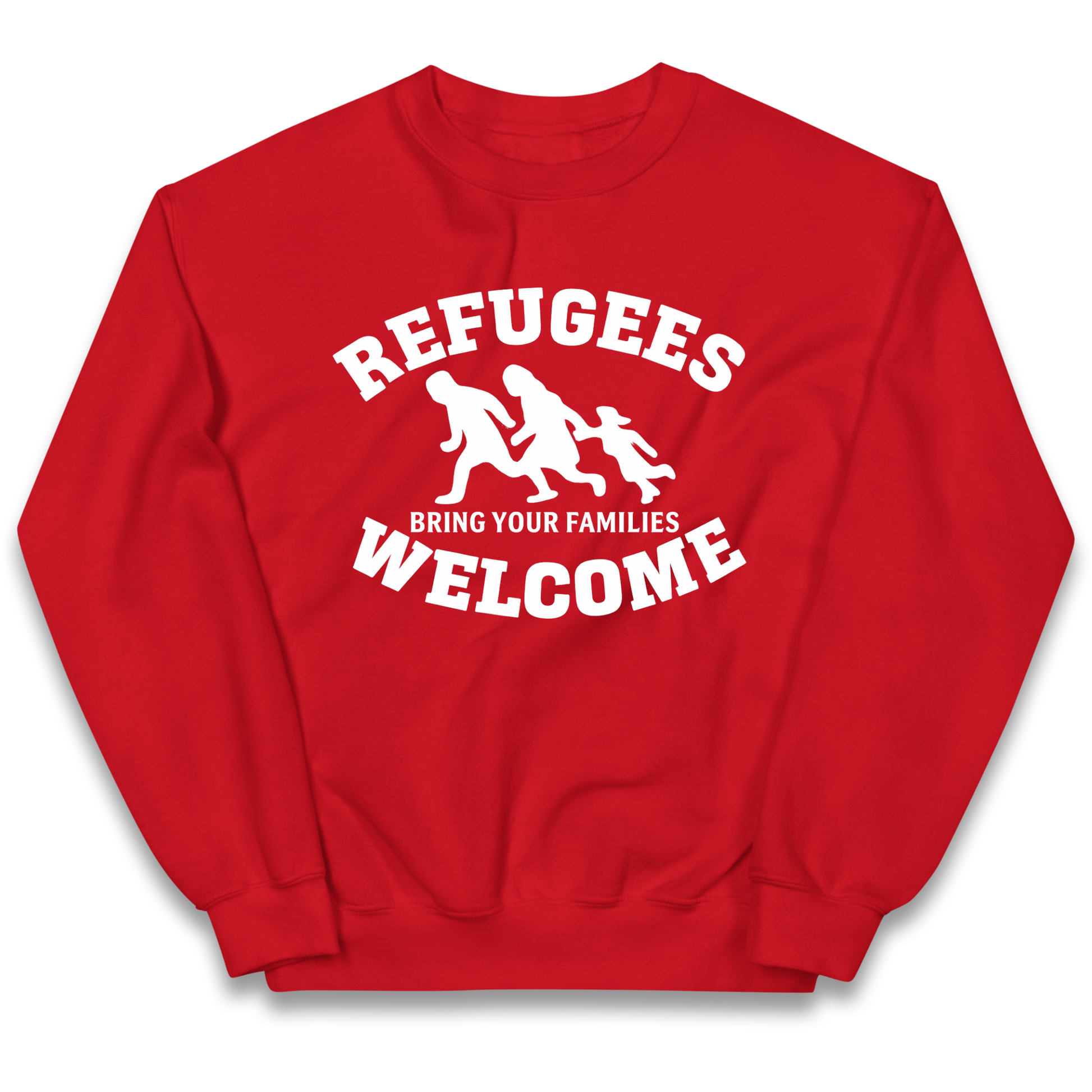 Welcome Refugees kids sweatshirt