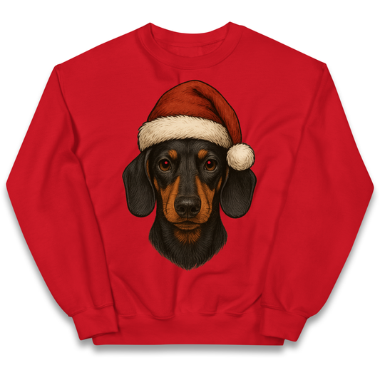 Sausage Dog Christmas Kids Jumper