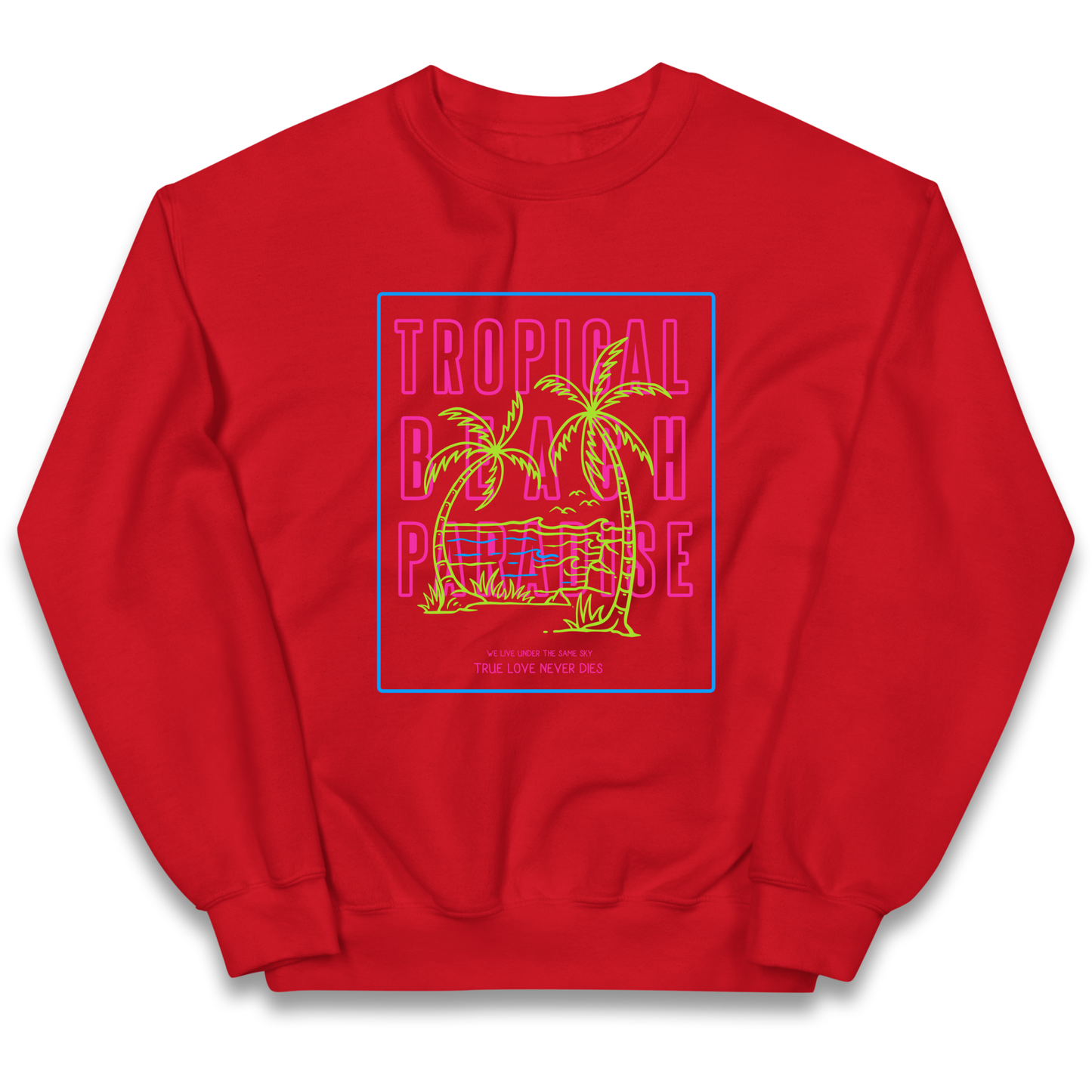 Tropical Beach Paradise kids sweatshirt