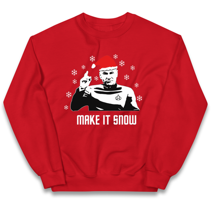 Make It Snow kids sweatshirt