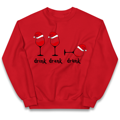 Drink Drank Drunk Kids Sweatshirt