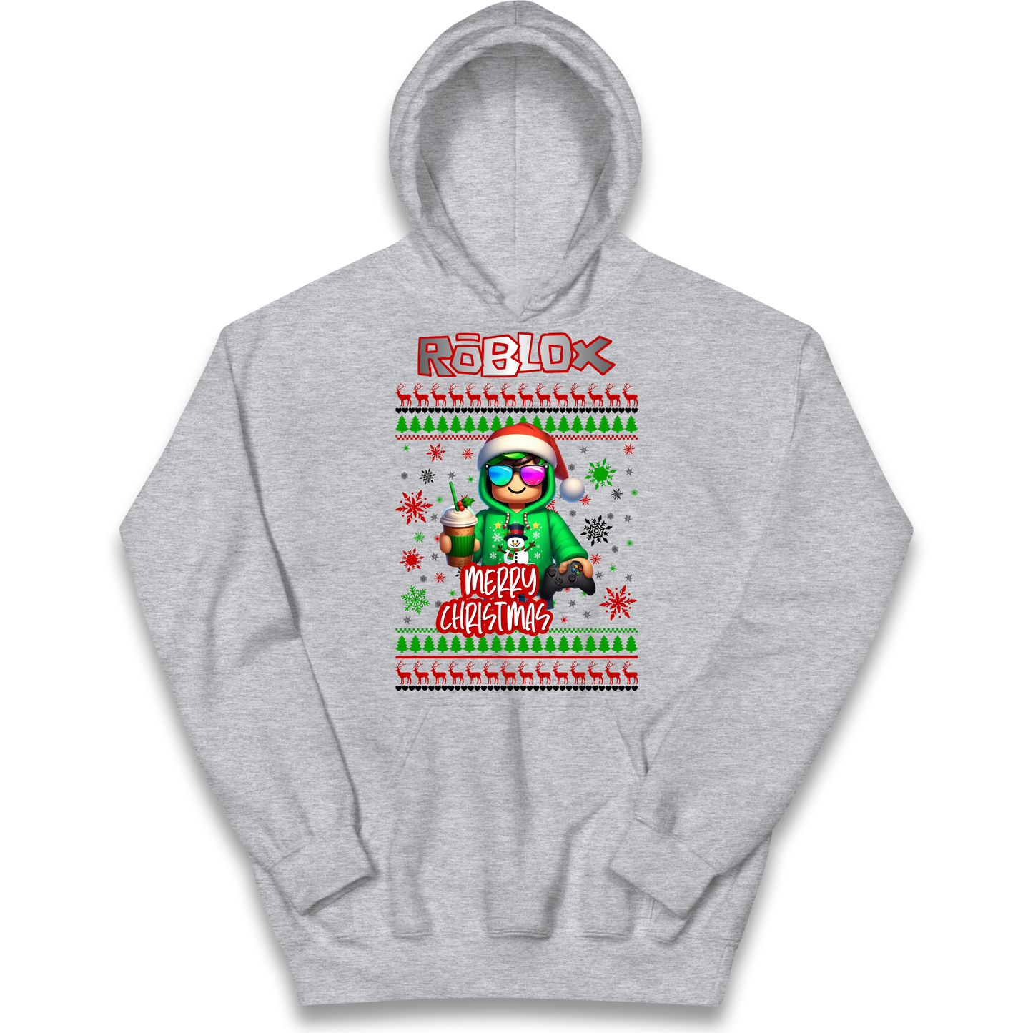 Roblox Merry Christmas Kids Hoodie