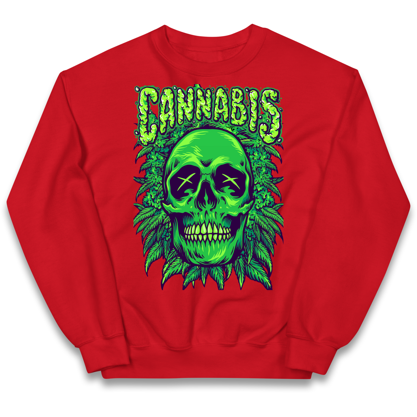 Cannabis Skull kids sweatshirt