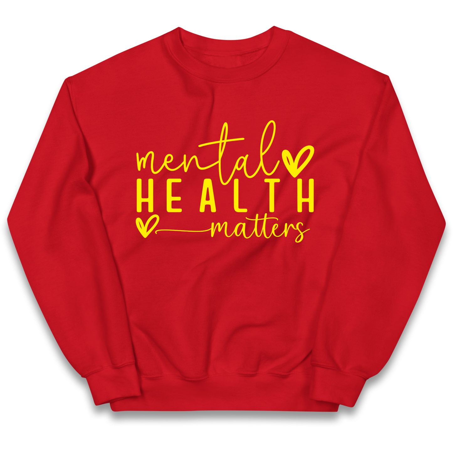 Yellow Mental Health kids sweatshirt