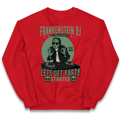 Frankenstein DJ kids sweatshirt