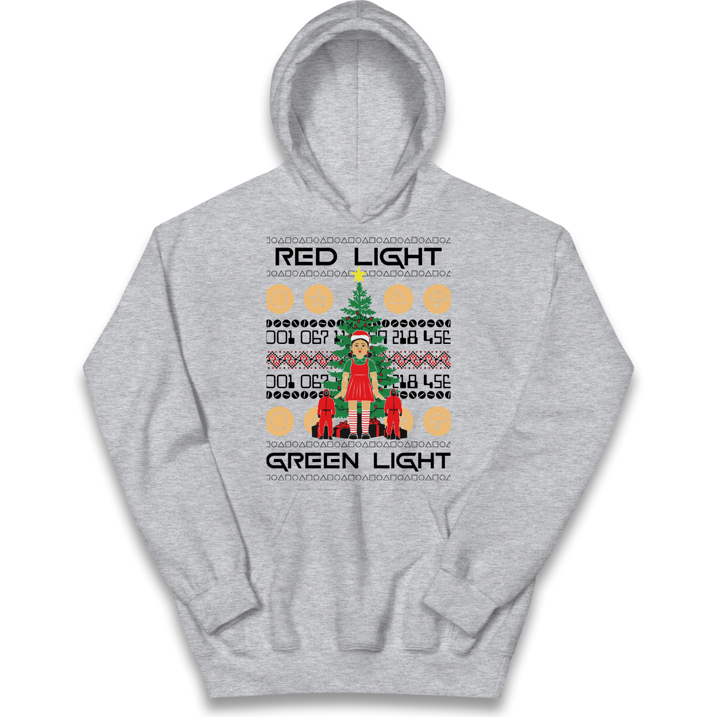 Squid Game Christmas Kids Hoodie