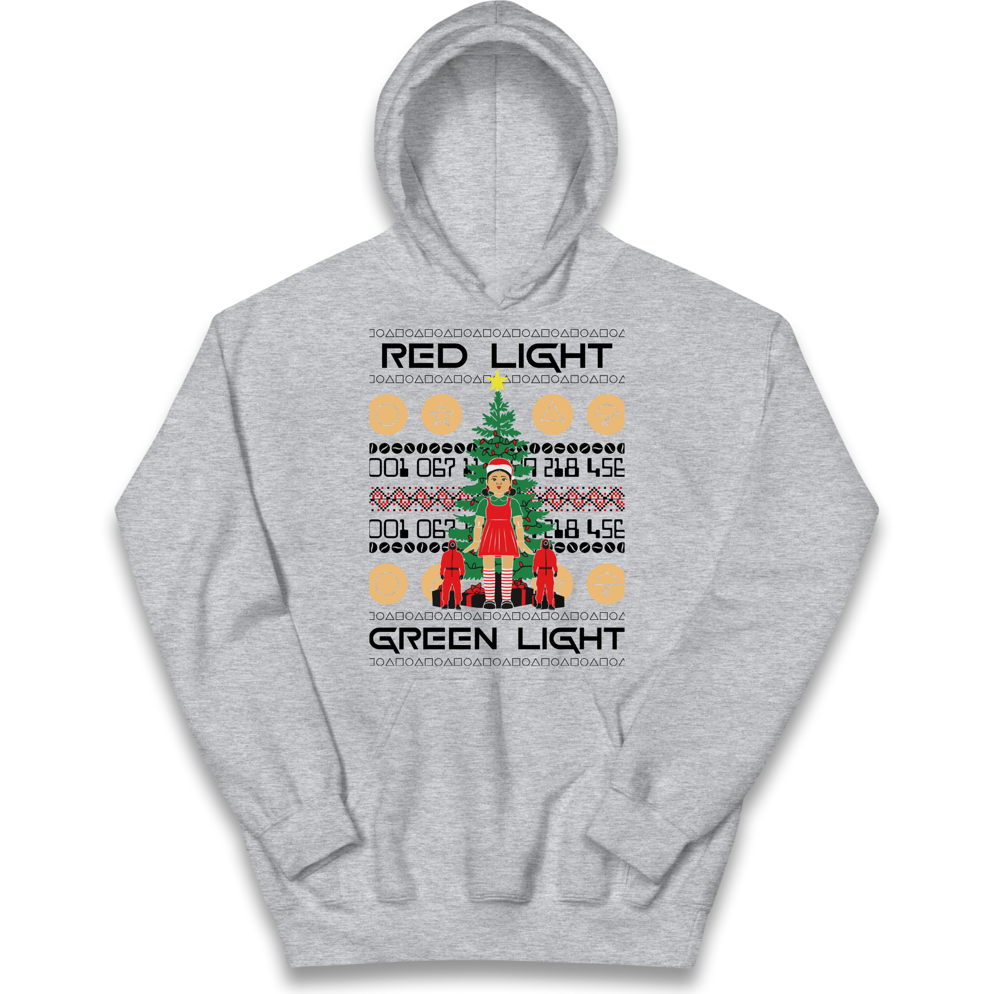 Squid Game Christmas Kids Hoodie