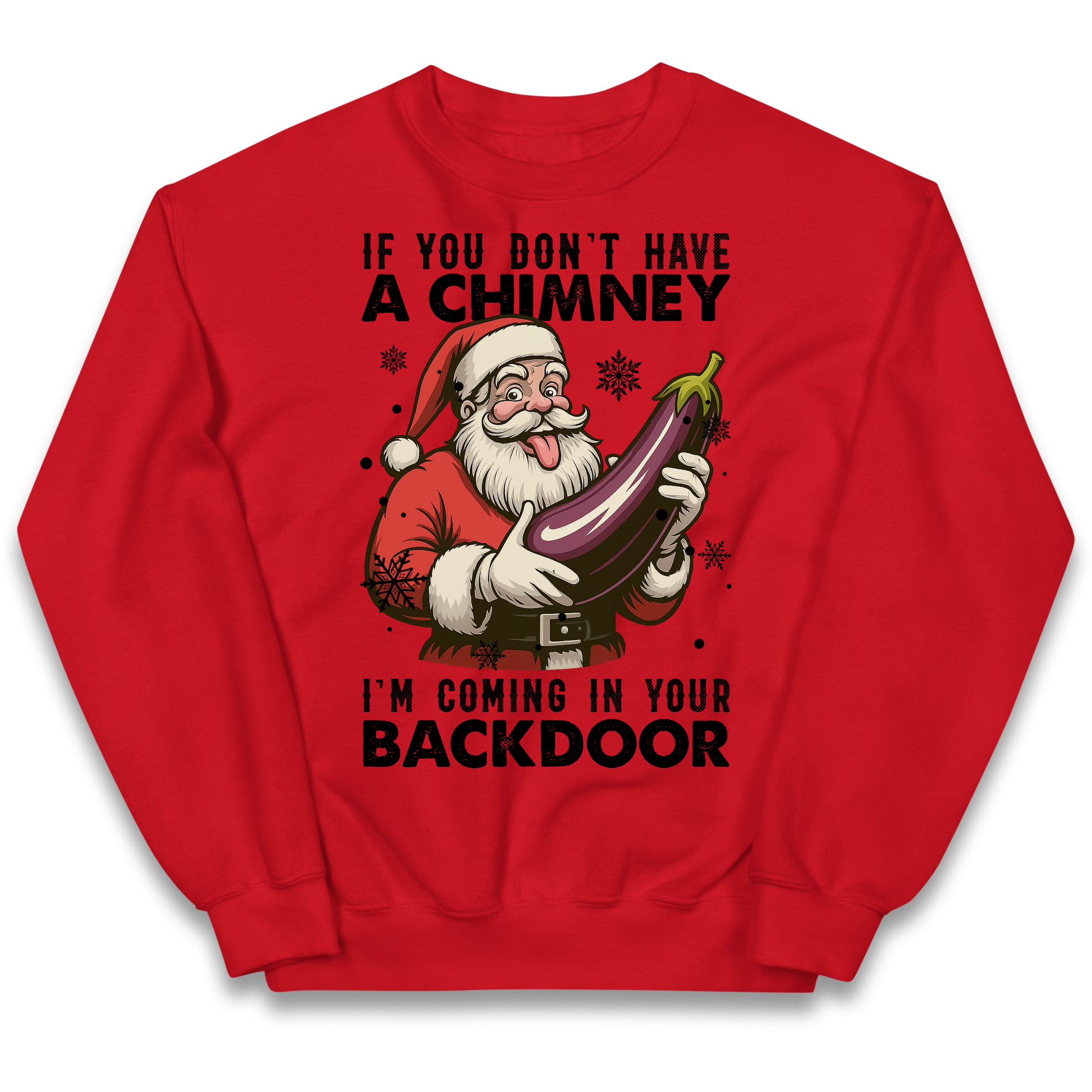 Santa Back Door Kids Sweatshirt
