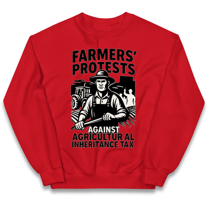 Farmers’ Protests Against Agricultural Inheritance Tax kids sweatshirt