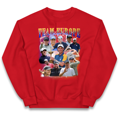 Ryder Cup 2025 Team Europe kids sweatshirt