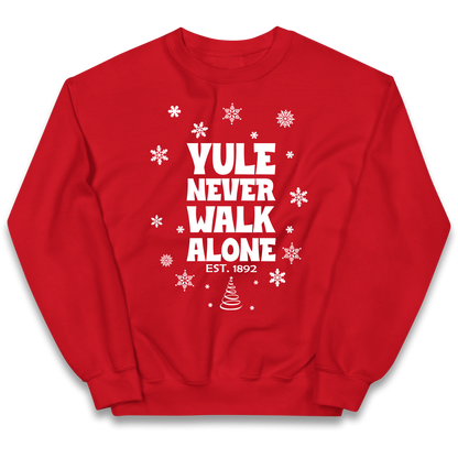 Yule Never Walk Alone Liverpool Christmas kids sweatshirt