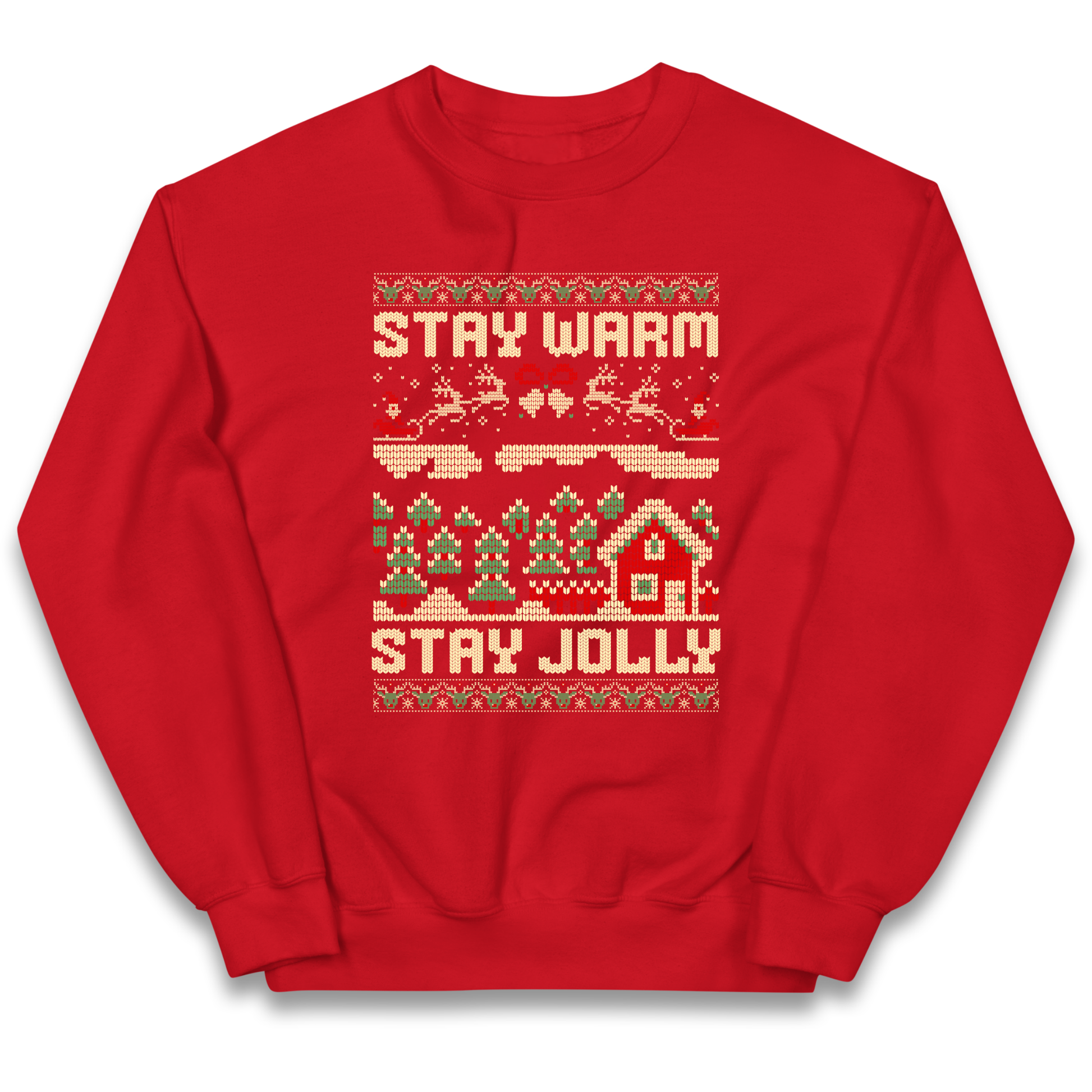 Stay Warm Stay Jolly Christmas kids sweatshirt