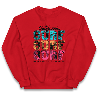 California Surf Surf Surf kids sweatshirt