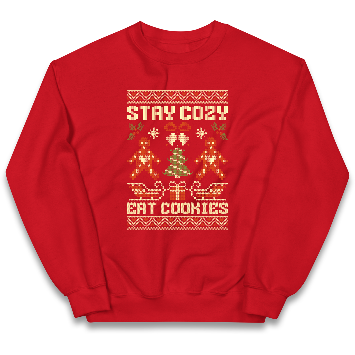 Stay Cozy Eat Cookies Christmas kids sweatshirt