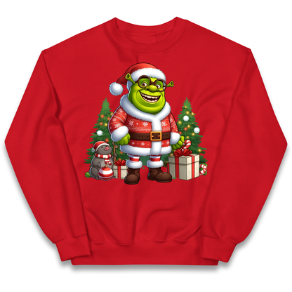 Shrek Santa Claus Presents kids sweatshirt